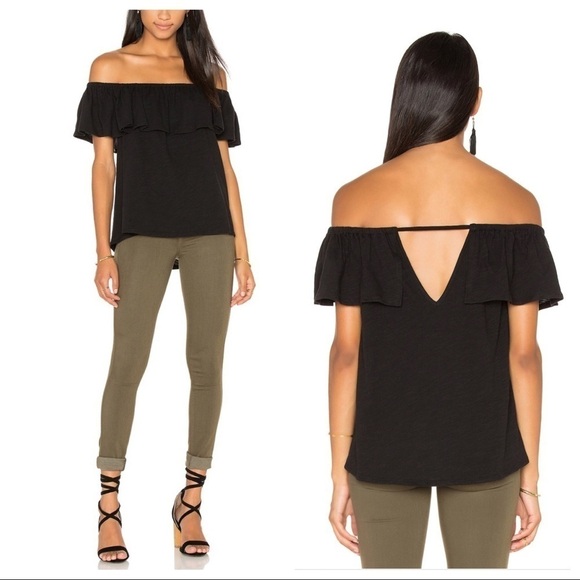 REBECCA Minkoff Diosa Top in Black - Picture 1 of 9